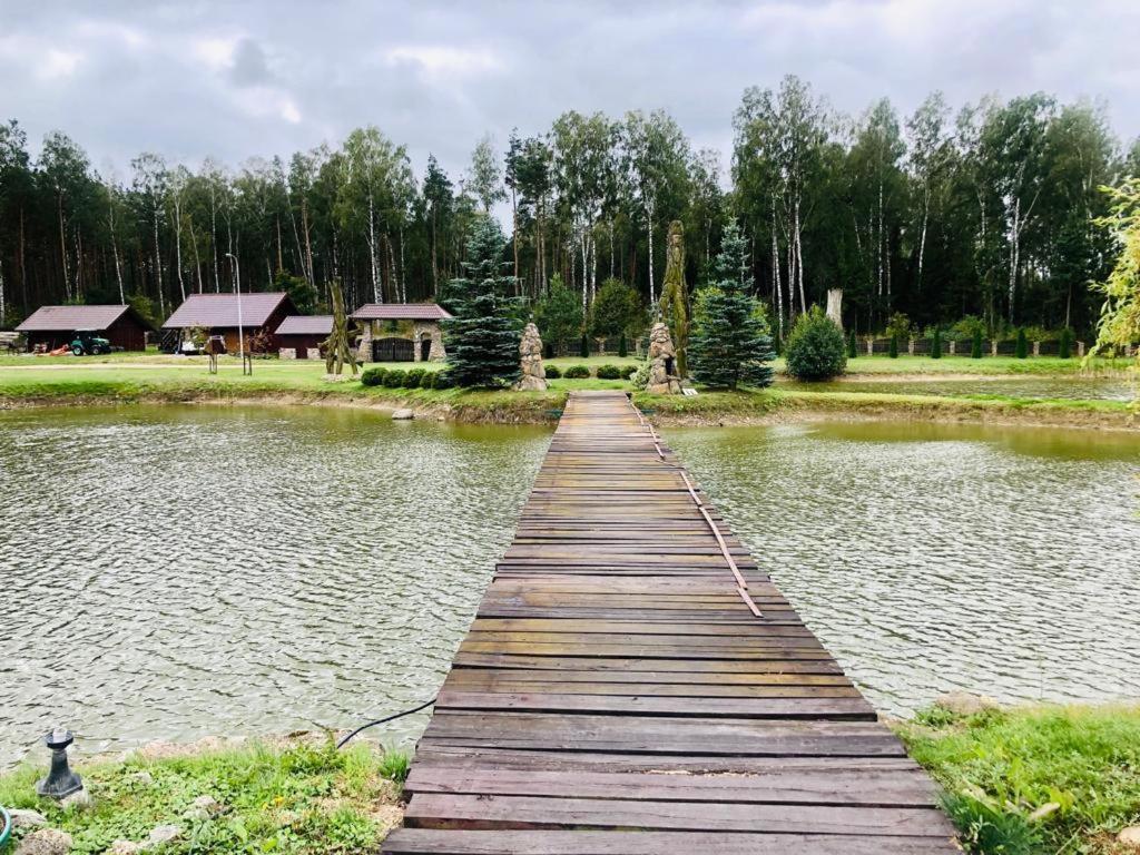 Dom Nad Stawem Przy Lesie Burkat Exterior foto